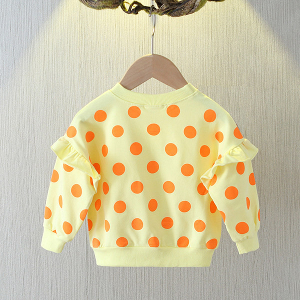 Divatos gyermek pöttyös blúz lányoknak