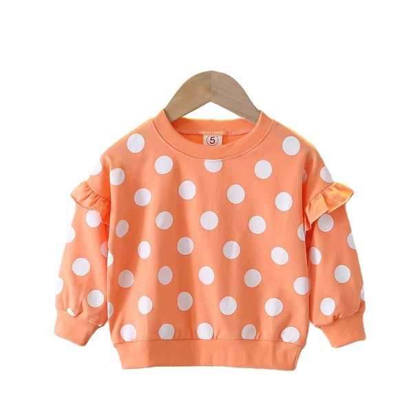 Divatos gyermek pöttyös blúz lányoknak