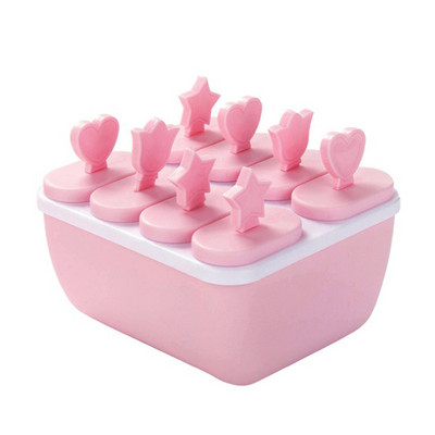 Virtuvės ledo kubelių formelės Daugkartinio naudojimo popsicle aparatas „pasidaryk pats“ ledų įrankiai Virtuvės 6/8 ląstelių saldainių formelių padėklo juostos įrankiai