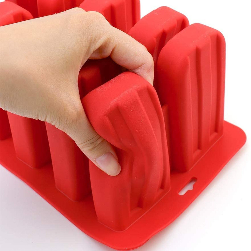 Élelmiszer-minőségű popsikló szilikon formák 4/10 üreges házi konyhai fagylalt szilikon BPA mentes fagyasztott jégkrémkészítő