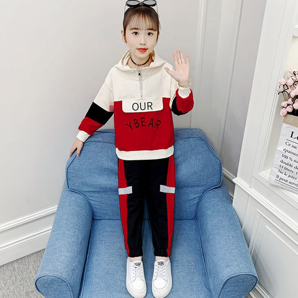 Hanorac pentru copii model nou cu buzunar si gluga pentru fete