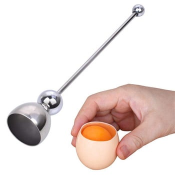 Крекер за яйца Egg Topper Snipper Неръждаема кухненска инструментална стомана Ножица Отварачка Ножица Отворена черупка на яйце Варено варено Разбиване Уред за готвене на яйца