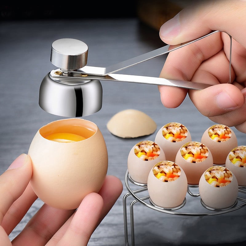 Egg Cracker Egg Topper Snipper Ανοξείδωτο Εργαλείο κουζίνας Ατσάλι Κόφτης Ανοιχτήρι Ψαλίδι Αυγό ανοιχτό κέλυφος Βρασμένο μαγειρεμένο σύρμα Κουζίνα αυγών