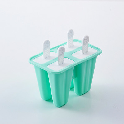 Cutie de gheata creativa Mucegai pentru inghetata din silicon Mold reutilizabila DIY pentru Popsicle 4 Grile 6 Grile Cutie pentru Inghetata Popsicle Accesorii de bucatarie