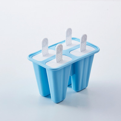 Cutie de gheata creativa Mucegai pentru inghetata din silicon Mold reutilizabila DIY pentru Popsicle 4 Grile 6 Grile Cutie pentru Inghetata Popsicle Accesorii de bucatarie