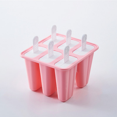 Cutie de gheata creativa Mucegai pentru inghetata din silicon Mold reutilizabila DIY pentru Popsicle 4 Grile 6 Grile Cutie pentru Inghetata Popsicle Accesorii de bucatarie