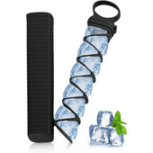 Tavă de gheață extrasă, bară, pungă pentru prepararea gheții. Tavă de gheață reutilizabilă stivuabilă cu capac.