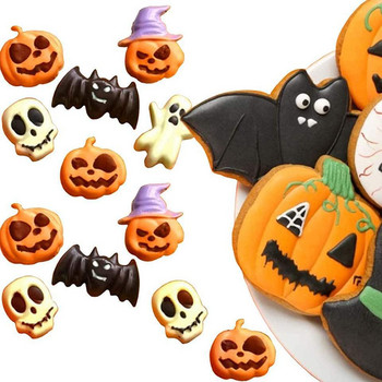 Halloween Horror Κεφάλι κολοκύθας φόρμα σιλικόνης Νυχτερίδα κρανίο φάντασμα Διακόσμηση σοκολάτας DIY Εργαλείο ψησίματος για τούρτα Φόρμα ζελέ πουτίγκας παγωτού