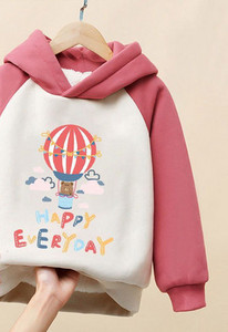 Hanorac pentru copii pentru fete - cu gluga si captuseala