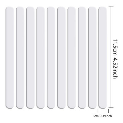 Élelmiszeri minőségű akril fagylalt rudak 10db/szett Színes, világos popsipálca keverőrúd megkülönböztető címkék konyhai eszközök