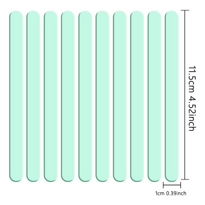 Élelmiszeri minőségű akril fagylalt rudak 10db/szett Színes, világos popsipálca keverőrúd megkülönböztető címkék konyhai eszközök