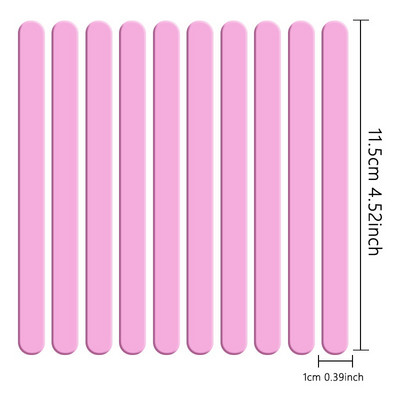 Élelmiszeri minőségű akril fagylalt rudak 10db/szett Színes, világos popsipálca keverőrúd megkülönböztető címkék konyhai eszközök