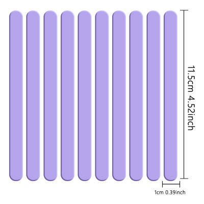 Élelmiszeri minőségű akril fagylalt rudak 10db/szett Színes, világos popsipálca keverőrúd megkülönböztető címkék konyhai eszközök