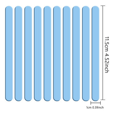 Élelmiszeri minőségű akril fagylalt rudak 10db/szett Színes, világos popsipálca keverőrúd megkülönböztető címkék konyhai eszközök