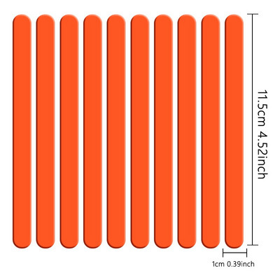 Élelmiszeri minőségű akril fagylalt rudak 10db/szett Színes, világos popsipálca keverőrúd megkülönböztető címkék konyhai eszközök
