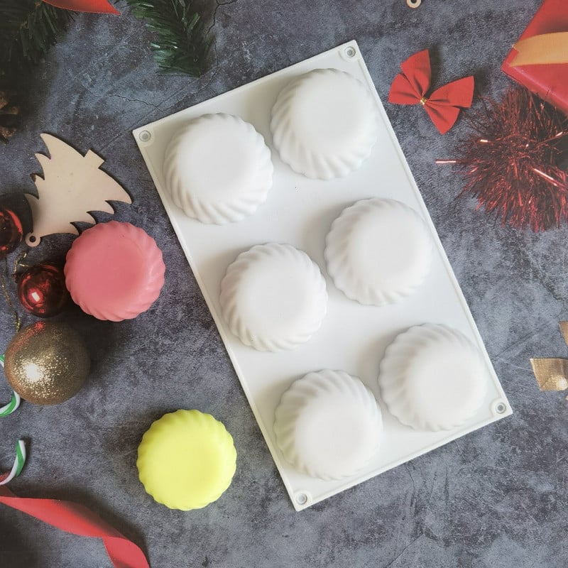 Formă rotundă pentru prăjituri din silicon ipotenuză pentru bricolaj, mousse de ciocolată, budincă de jeleu, patiserie, înghețată, desert, pâine, instrument de copt