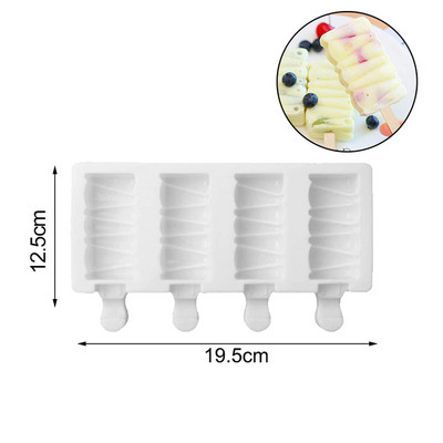 Mucegai 3D pentru înghețată, din silicon, lucrat manual, cu ajutorul mediului, pentru ghicitoare, mousse, desert, congelator, suc pentru cuburi de gheață, tavă pentru butoaie