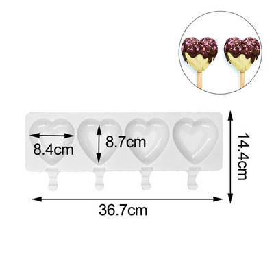Mucegai 3D pentru înghețată, din silicon, lucrat manual, cu ajutorul mediului, pentru ghicitoare, mousse, desert, congelator, suc pentru cuburi de gheață, tavă pentru butoaie