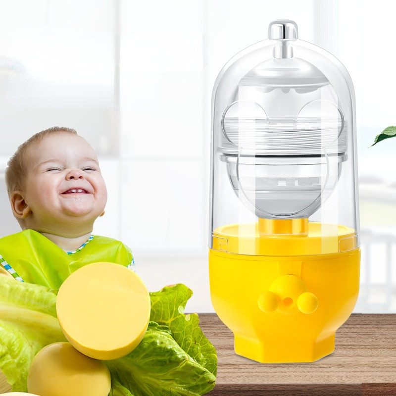 Agitator manual de ouă Nou amestecător de ouă Agitator de bucătărie Gadget de gătit Instrument portabil pentru gătit ouă Aparator convenabil de ouă de aur pentru copii