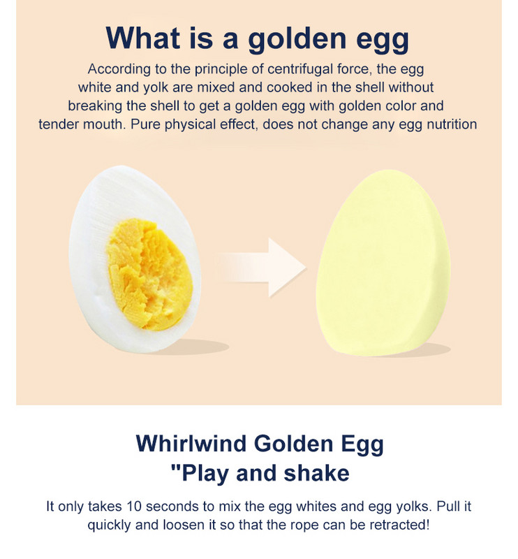 Albuș de ou gălbenuș de ou agitator trageți batător rotește ou dispozitiv manual de ouă shaker omogenizator de ouă acasă fără bătutor accesorii de bucătărie