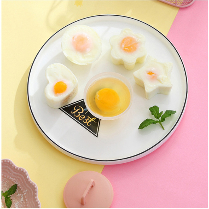 4 dalių virtuvės kiaušinių garlaivis Maisto klasės silikoninis kiaušinių garlaivis Virimo įrankiai Silikoninės formos Virtuvės priedai Maisto gaminimo įtaisai