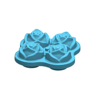 Konyhai rózsa jégkocka forma szilikon koktél rózsa jégkocka forma whisky jéggolyó készítő 6 rácsos szilikon forma készítő B partyhoz