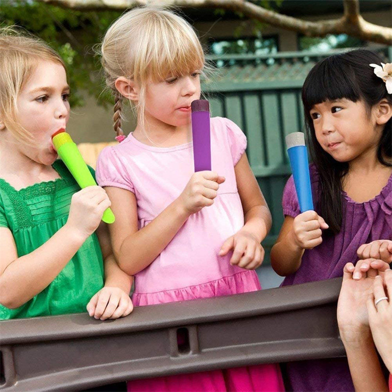 Καλούπι σιλικόνης Χαριτωμένο καλούπι παγωτού κινουμένων σχεδίων με καπάκι Επαναχρησιμοποιήσιμο Καλοκαιρινό DIY Σπιτικό Εργαλείο παρασκευής φόρμας για παγοθήκες