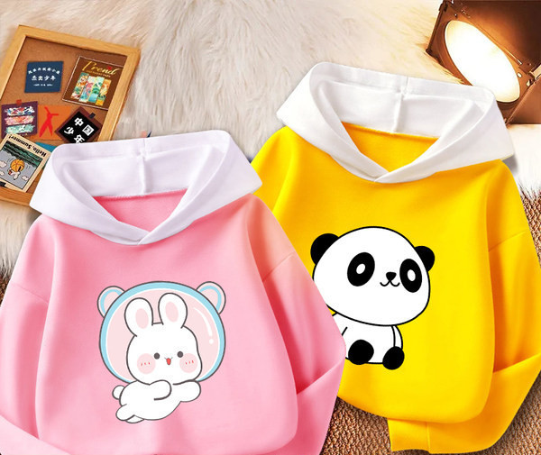 Hanorac pentru copii pentru fete cu glugă