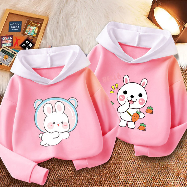 Hanorac pentru copii pentru fete cu glugă