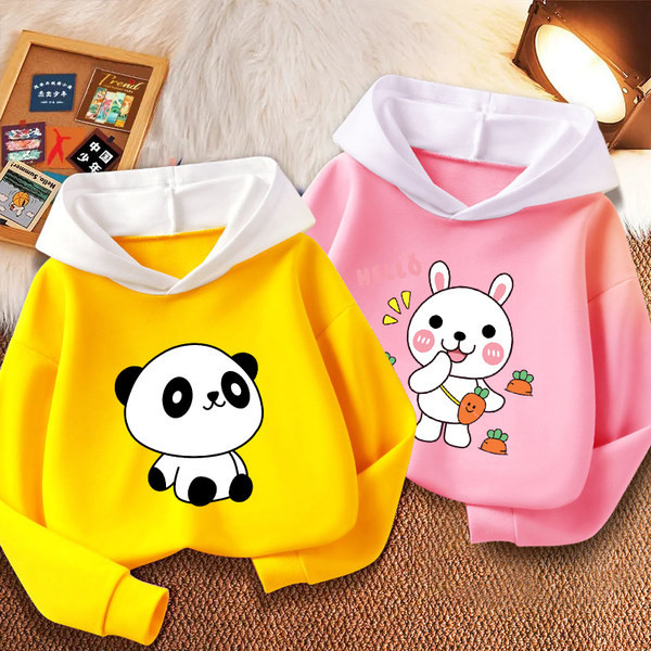 Hanorac pentru copii pentru fete cu glugă