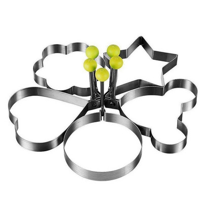 Gadget de bucătărie Formă pentru ouă prăjite Formă de prăjire din oțel inoxidabil Instrument pentru ouă pentru inel de clătite Instrument de bucătărie pentru ouă în formă rotundă