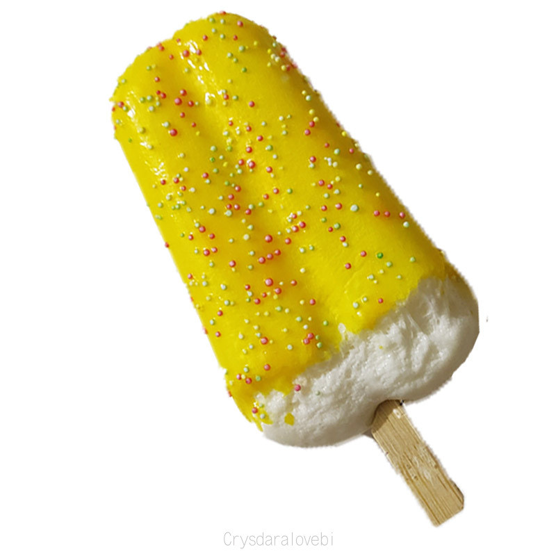 6 bucăți copii înghețată artificială jucării squishy farmec drăguț simulare alimente decor creativitate copii recuzită fotografică 11*5 cm