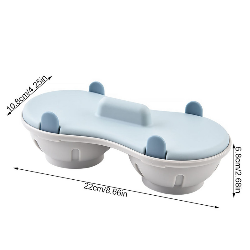 Creativ pentru braconaj de ouă pentru cuptor cu microunde, vase de gătit de calitate alimentară, boiler de ouă cu două paturi, set de ouă la abur, cuptoare cu microunde, accesorii de bucătărie