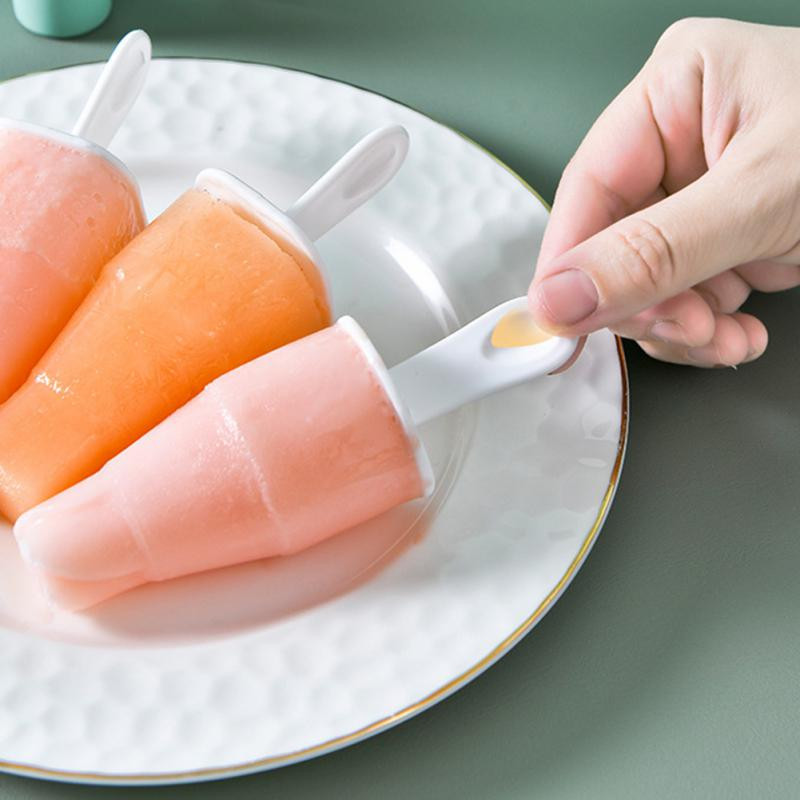 Forme din silicon pliabile pentru ghivece cu 6 găuri Mașină pentru înghețată Matită pentru gheață DIY pentru copii, reutilizabile, ușor de curățat, forme pentru înghețată fără BPA