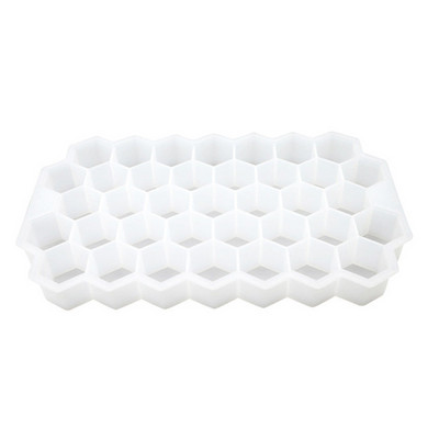 Tavă pentru cuburi de gheață din silicon în formă de fagure de miere. Formă pentru cuburi de gheață din silicon, cu capace pentru petrecere de înghețată, cocktail-uri, băutură rece