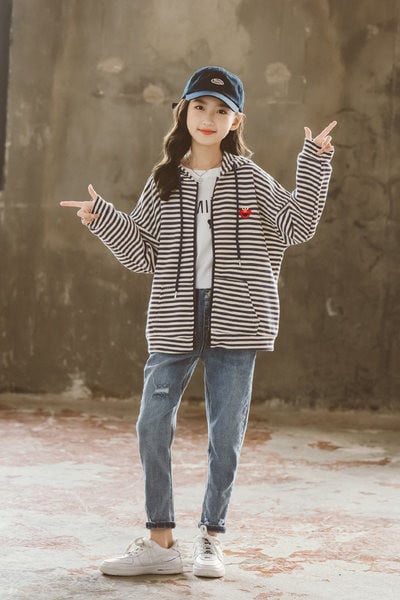 Hanorac casual pentru copii cu gluga - trei culori