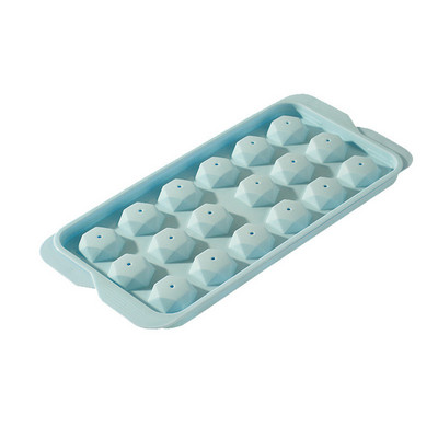 Színes kerek rombusz jégforma doboz Jégkocka tálca kockakészítő PP műanyag formaformák Élelmiszer-minőségű forma Konyhai kiegészítők Gadgets