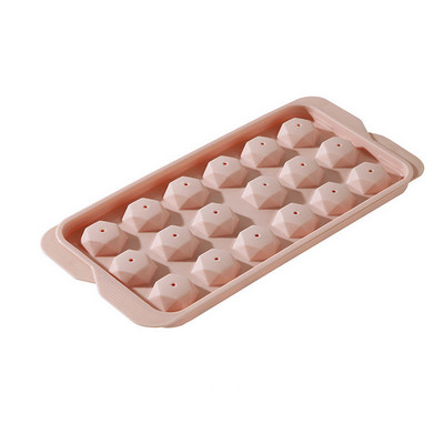 Színes kerek rombusz jégforma doboz Jégkocka tálca kockakészítő PP műanyag formaformák Élelmiszer-minőségű forma Konyhai kiegészítők Gadgets