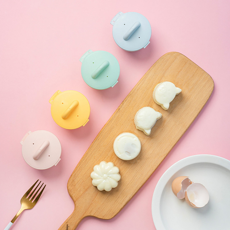 4 buc/set de instrumente drăguțe pentru gătit ouă cu perie, din plastic, pentru cazanul de ouă, braconaj pentru copii, coacerea ouălor, accesorii de bucătărie