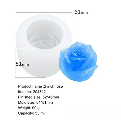Jégkocka forma szilikon rózsa alakú fagylalt forma tálca 3D nagy fagylalt labdakészítő újrafelhasználható whisky koktél formázó szerszámok