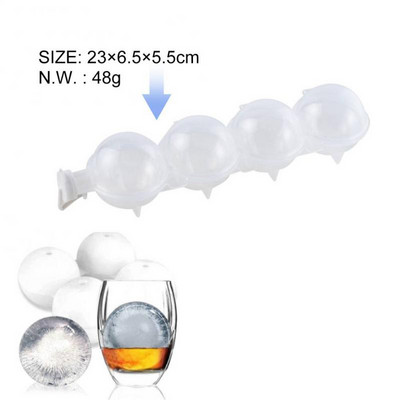 Jégkocka forma szilikon rózsa alakú fagylalt forma tálca 3D nagy fagylalt labdakészítő újrafelhasználható whisky koktél formázó szerszámok