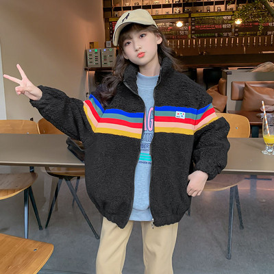 Vaikiški megztiniai su aukštu polo kaklu, mergaitėms