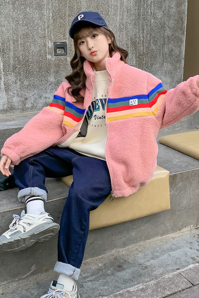 Vaikiški megztiniai su aukštu polo kaklu, mergaitėms