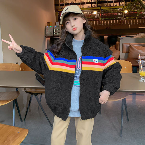 Vaikiški megztiniai su aukštu polo kaklu, mergaitėms