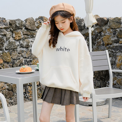 Hanorac pentru copii model nou cu inscripție imprimată pentru fete