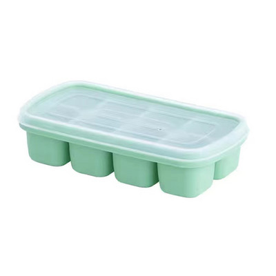 Tavă pentru cuburi de gheață cu fund moale din silicon Forme din silicon de calitate alimentară Formă pentru cuburi de gheață cu bară de acoperire Cutie de gheață Gadgets de bucătărie Mucegai pentru înghețată