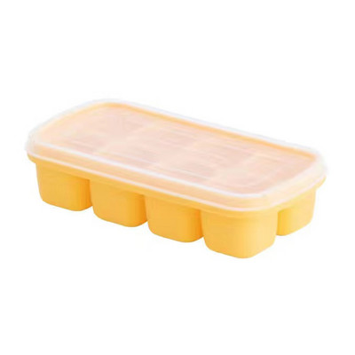 Tavă pentru cuburi de gheață cu fund moale din silicon Forme din silicon de calitate alimentară Formă pentru cuburi de gheață cu bară de acoperire Cutie de gheață Gadgets de bucătărie Mucegai pentru înghețată