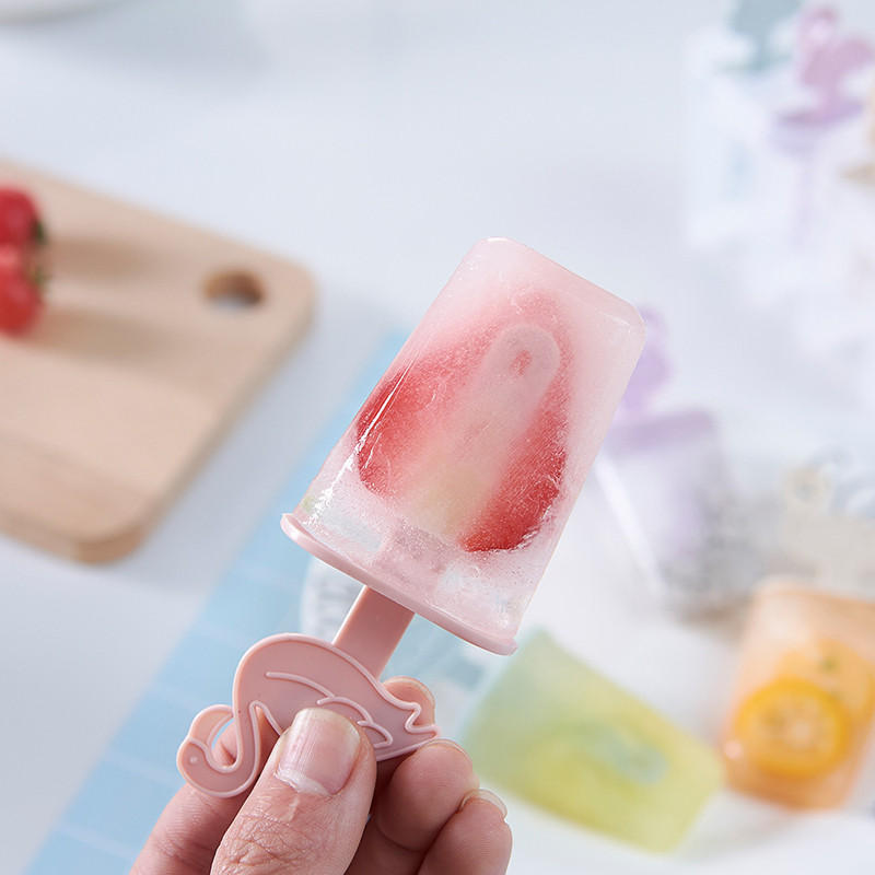 2021 Nouă matriță pentru înghețată Mucegai pentru popsicle cu animale din desene animate de calitate alimentară