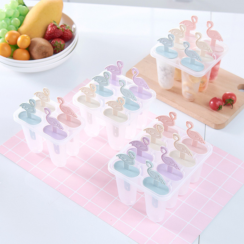 2021 Nouă matriță pentru înghețată Mucegai pentru popsicle cu animale din desene animate de calitate alimentară