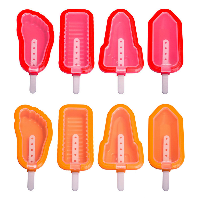 Forme creative pentru înghețată în formă de picior, pentru congelator, de casă, pentru acadele de gheață.